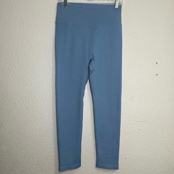 J. Crew Pants - J. Crew Active Women’s Size Large Light Blue Ribbed Pull On Leggings NWT
